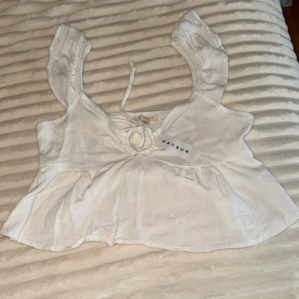 pac-sun cropped blouse